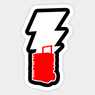 Shazam Packout Lightning SUper Hero Logo Sticker